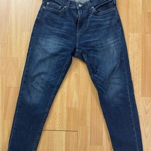 Hollister Men's Dark Blue Slim Straight Jeans